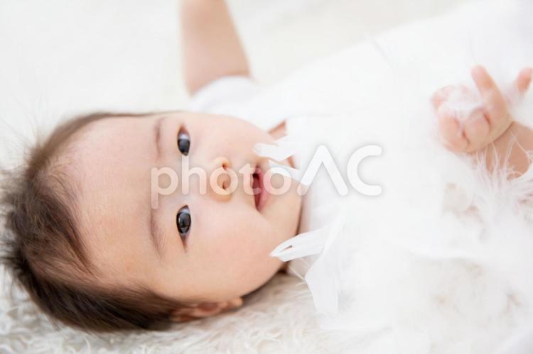 赤ちゃんのイメージ 赤ちゃん,笑顔,赤ん坊の写真素材