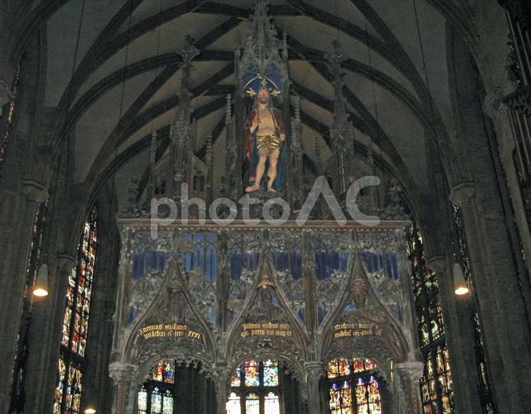 ドイツ　ウルム　大聖堂　祭壇 ドイツ,ウルム,大聖堂の写真素材