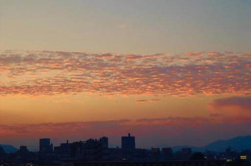 夕方の雲 夕方の雲の写真