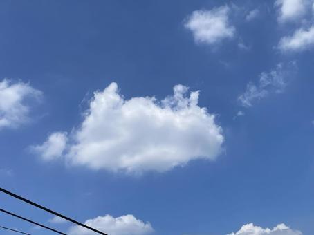 空に雲 空に雲の写真