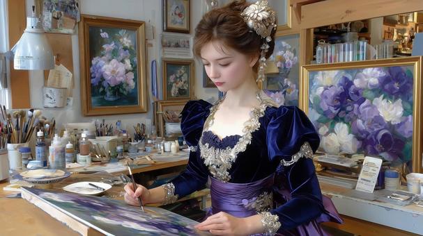 気になる高貴な女性画家の写真