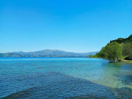 田沢湖 田沢湖,秋田県,仙北市の写真素材