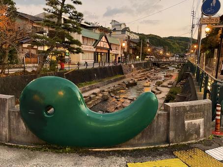 玉造温泉 玉造温泉,温泉地,温泉街の写真素材