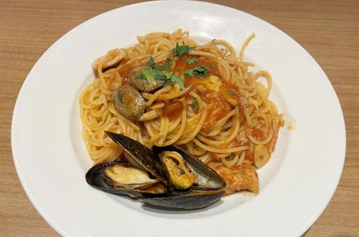 ムール貝のパスタ ムール貝のパスタの写真