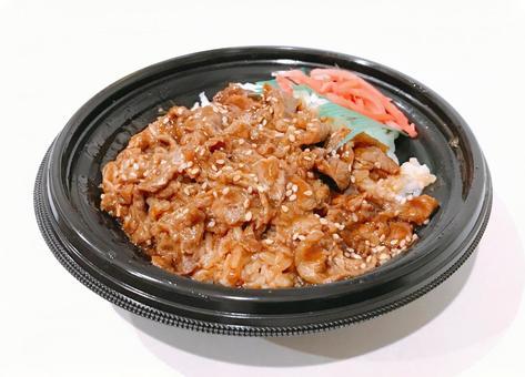 牛カルビ丼 牛カルビ丼 牛カルビ丼,牛カルビ,焼肉の写真素材