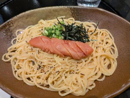 たらこ一筋スパゲッティ スパゲッティ,食べ物,たらこの写真素材
