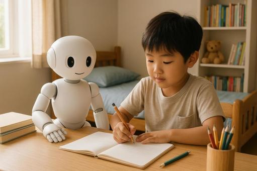 宿題を手伝うロボット 宿題を手伝うロボットの写真