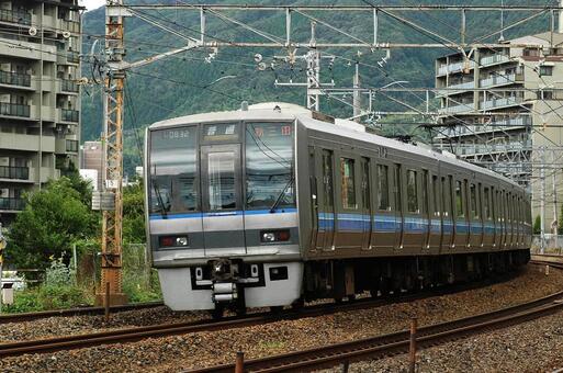 ２０７系　電車 鉄道,電車,線路の写真素材