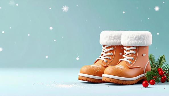 かわいいスノーブーツの写真
