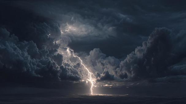 大自然の脅威、雷 大自然の脅威、雷の写真