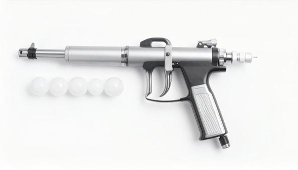 空気銃 白背景 空気銃 白背景の写真