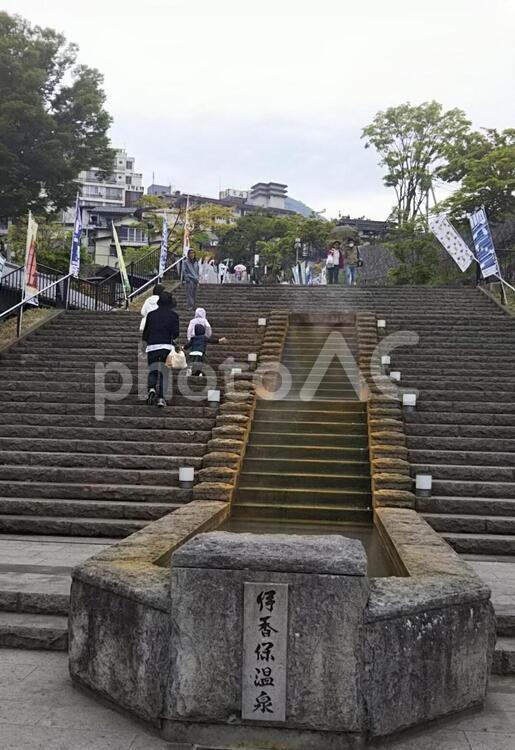 伊香保温泉の石段 伊香保温泉,石段,屋外での写真素材