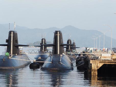 広島県呉市　アレイからすこじま　 広島県,呉市,潜水艦の写真素材