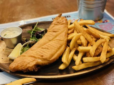 フィッシュアンドチップス フィッシュアンドチップス,洋食,ランチの写真素材