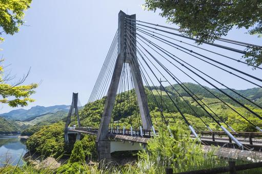 宇目の唄げんか大橋2 宇目の唄げんか大橋2 唄げんか大橋,佐伯市宇目町,北川ダムの写真素材