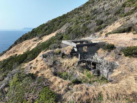 愛媛県愛南町　由良岬御所跡 由良岬御所跡,御所跡,施設の写真素材