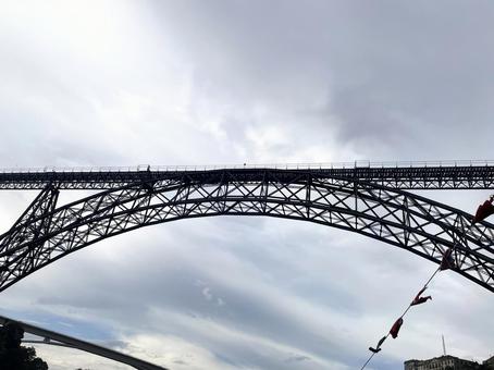 ドウロ川から見たドン・ルイス1世橋 ドウロ川から見たドン・ルイス1世橋 ポルト,ポルトガル,世界遺産の写真素材