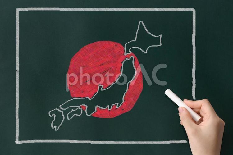 日本地図（国旗） ビジネス,人物,休日の写真素材