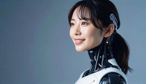 美しい女性型サイボーグ(日本人) 美しい女性型サイボーグ(日本人)の写真