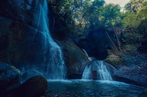 大分県　龍昇の滝 大分県,大分,大分観光の写真素材