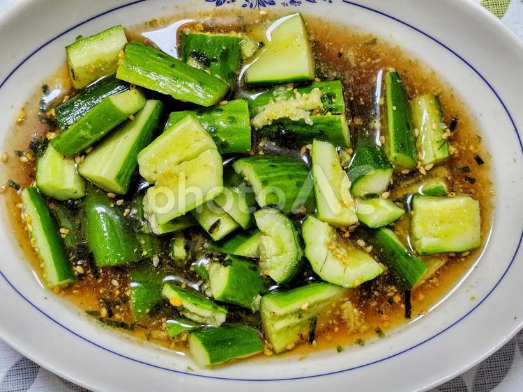 きゅうりの漬け物 きゅうり,夏野菜,漬物の写真素材