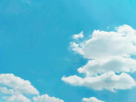 夏の青空 夏の青空の写真
