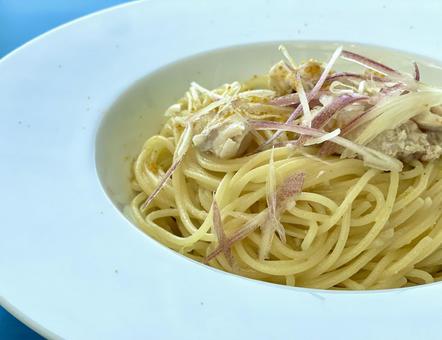 カラスミの絶品ペペロンチーノの写真