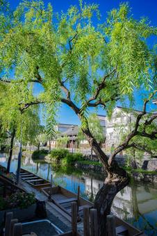 岡山　倉敷美観地区の風景 倉敷,倉敷美観地区,岡山の写真素材