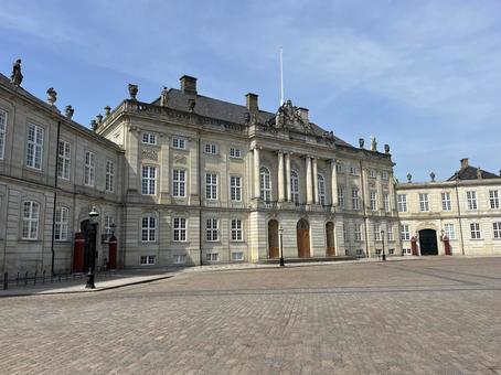 アマリエンボー宮殿 コペンハーゲン,宮殿,城の写真素材