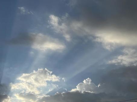 Photo, sunset, setting sun, light, 