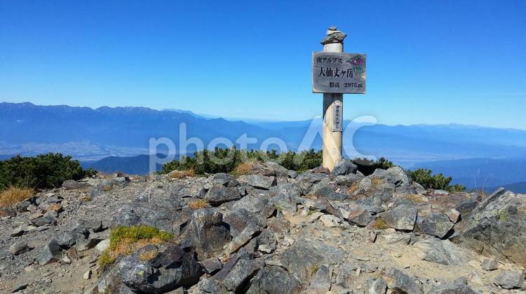 日本　山梨　仙丈ケ岳 日本,山梨,仙丈ケ岳の写真素材