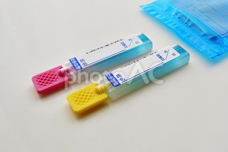 健康診断用の検便キット２ 検便キット,健康診断,医療の写真素材