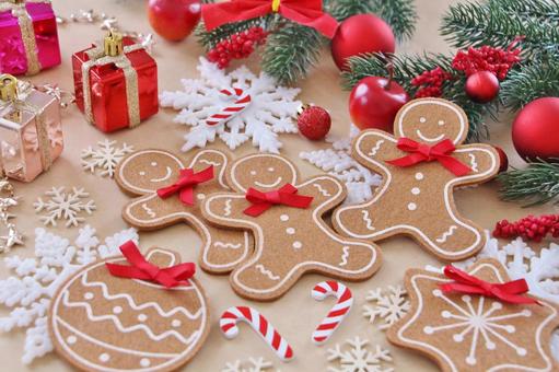 楽しいクリスマス クリスマス,ジンジャーマン,オーナメントの写真素材