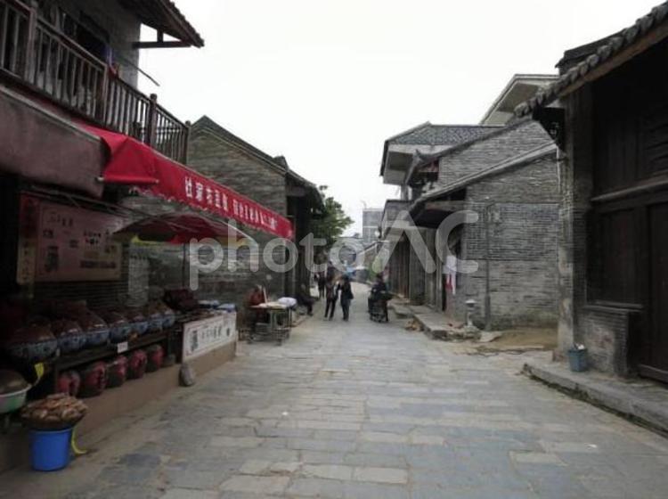 中国　南寧の揚美古鎮　3 中国,南寧,世界遺産の写真素材