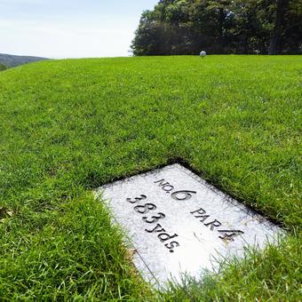 登別カントリー俱楽部 6番ホール ゴルフ,ゴルフ場,ホールの写真素材