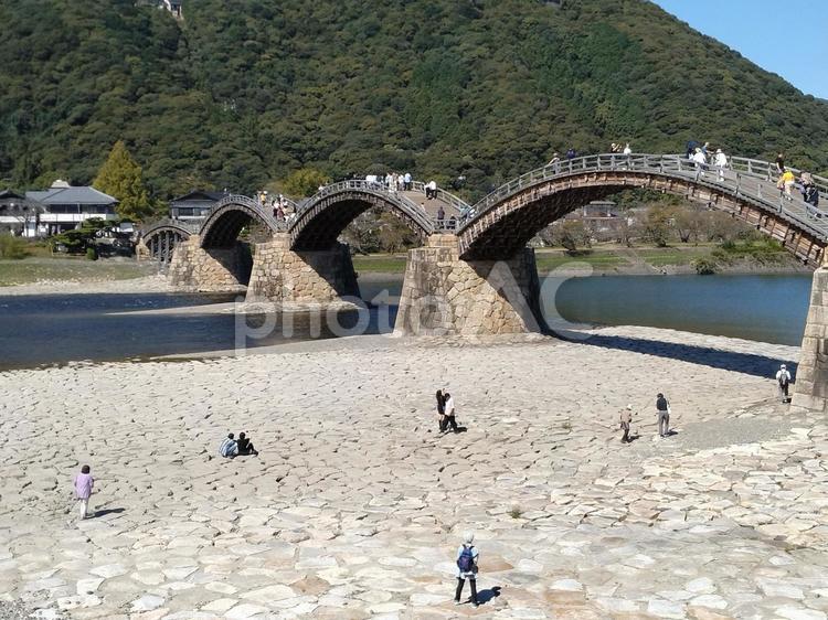 錦帯橋 錦帯橋,山口県,橋の写真素材