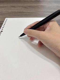 ペンで書く ペンで書く 紙,ペン,紙とペンの写真素材