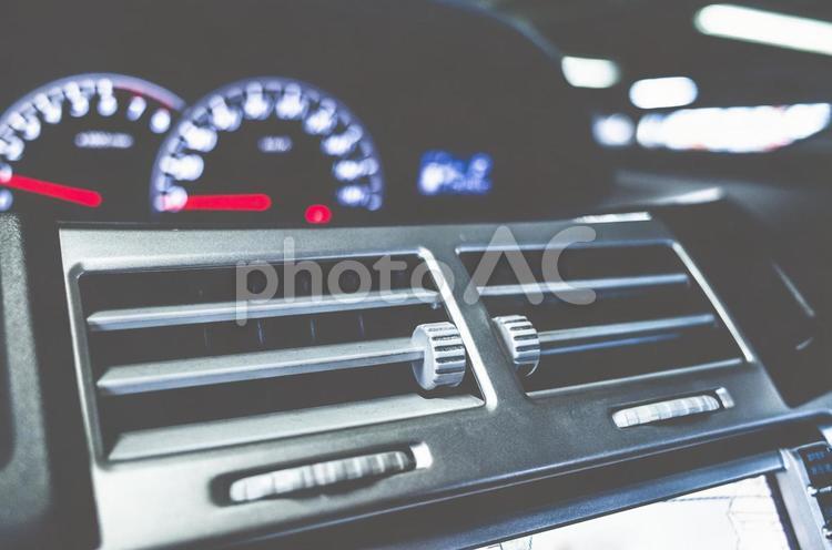 車のエアコン 車,自動車,メーターの写真素材