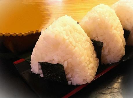 Photo, rice ball, muscles, rice, 