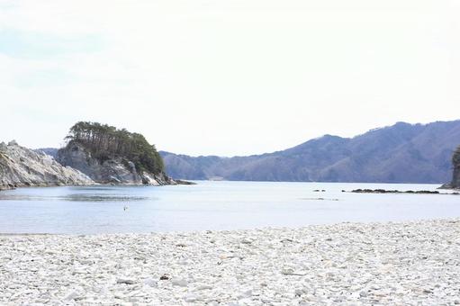 浄土ヶ浜01 浄土ヶ浜01 海,山,曇り空の写真素材
