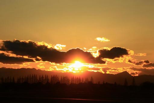 夕暮れ 夕暮れの写真