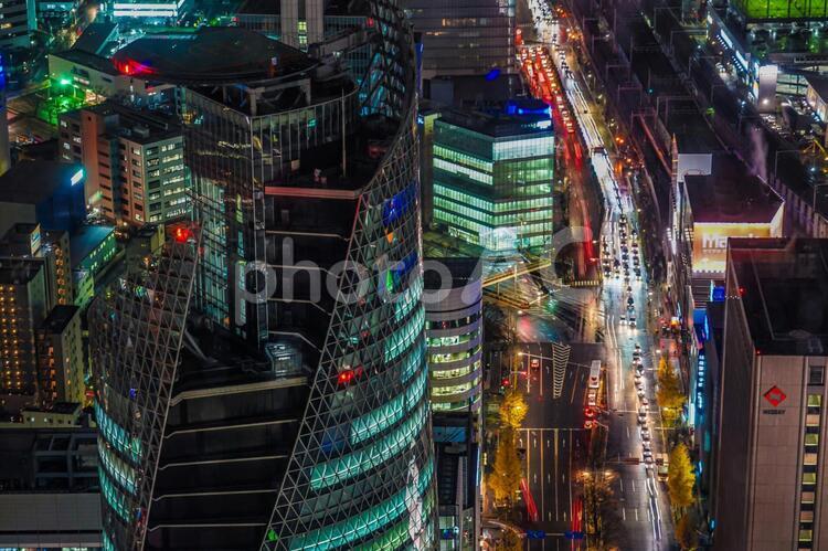 名古屋の夜景（スカイプロムナードから）６ イルミネーション,キラキラ,タワーの写真素材