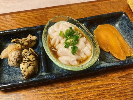 白子とからすみ レストラン,食べ物,コースの写真素材