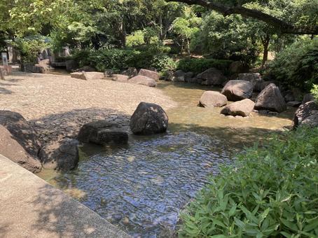 水遊び場 水遊び場の写真