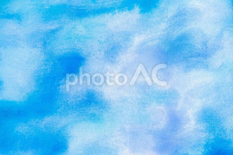 青色水彩模様の和紙 水彩背景,壁紙,ブルーの写真素材