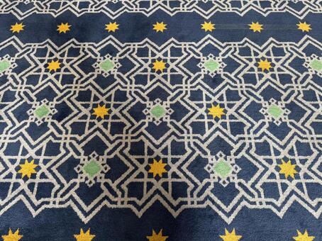 ブルーモスクの床 ブルーモスク,マレーシア,マレーシア観光の写真素材