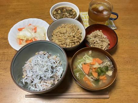 健康的な食事 健康的な食事 定食,ご飯,夕食の写真素材