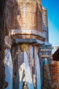 Sagrada Familia under construction, JPG