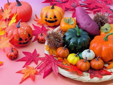 秋イメージ（ハロウィン）4 秋,ハロウィン,ハロウィーンの写真素材