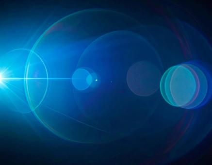 虹 ライトリーク　オーバーレイの写真